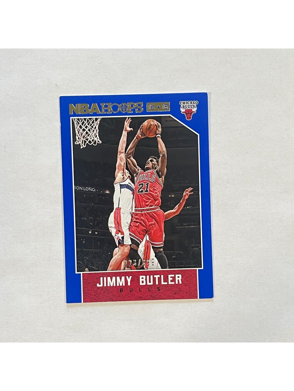 2015-16 Panini Hoops #113 Jimmy Butler Blue /399 Serial Bulls Card